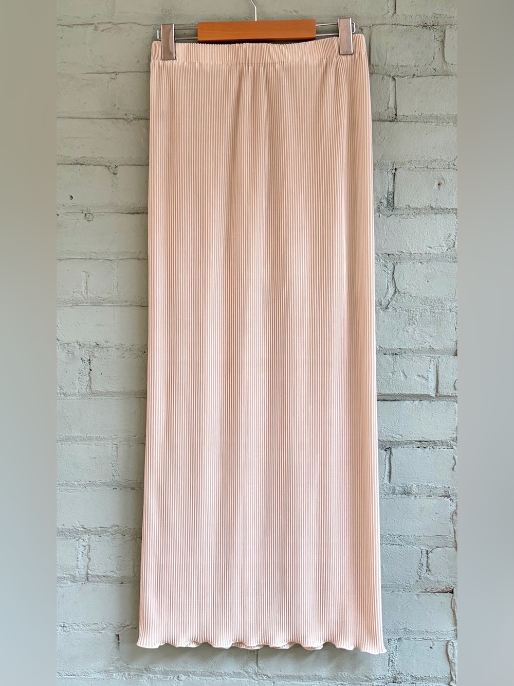 Vintage  Pleat Maxi Skirt - Plisse Bodycon Maxi Skirt
